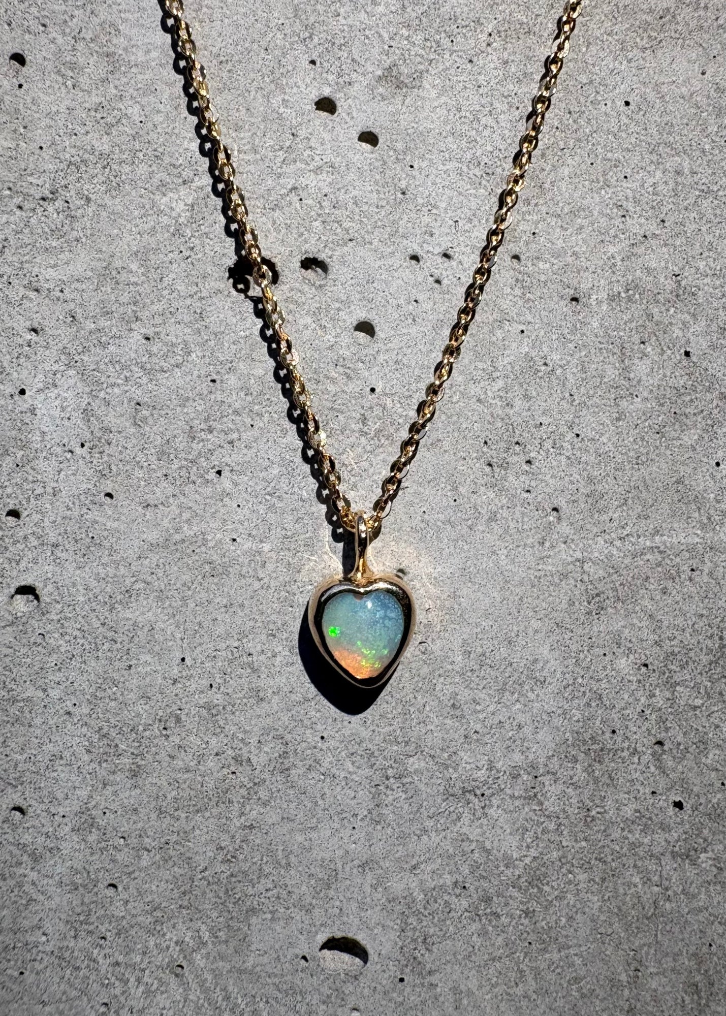 Naszyjnik Heart mini z opalem