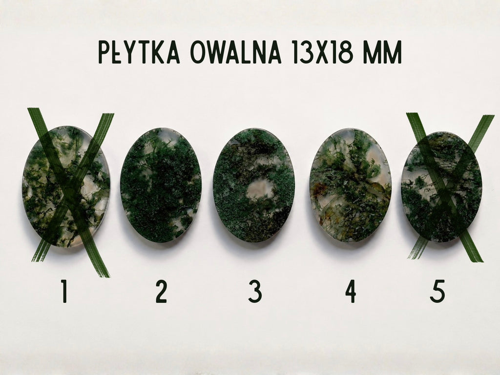 Naszyjnik Moss z agatem mszystym