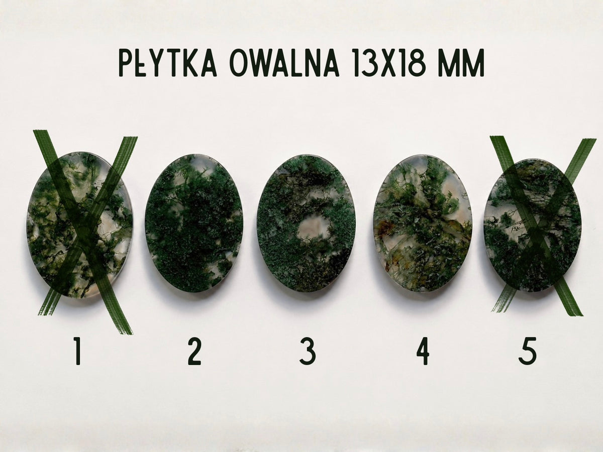 Naszyjnik Moss z agatem mszystym